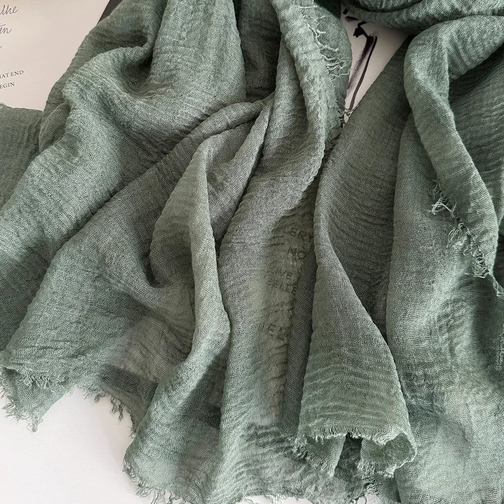 Ulvly Cotton-Linen Head Scarf