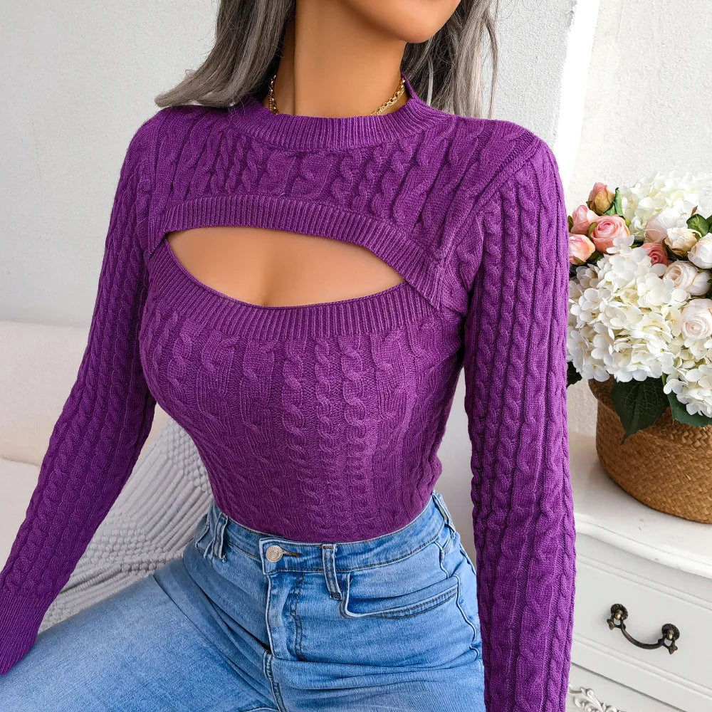 Ulvly Hollow-Twist Sweater