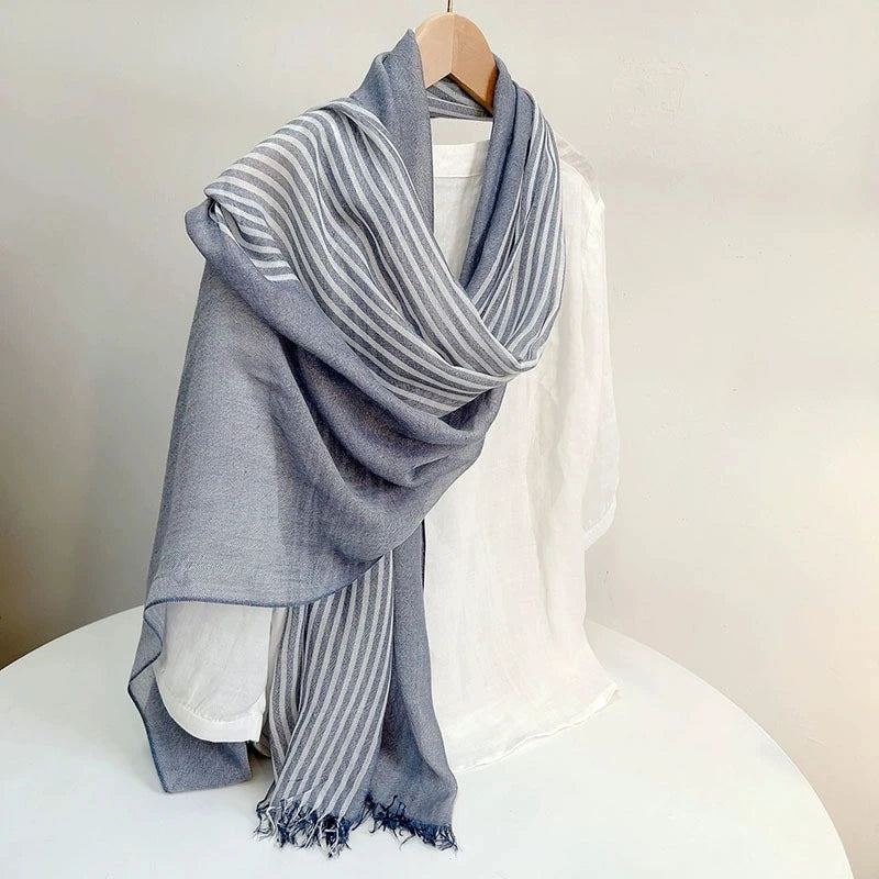 Ulvly Cotton-Linen Head Scarf