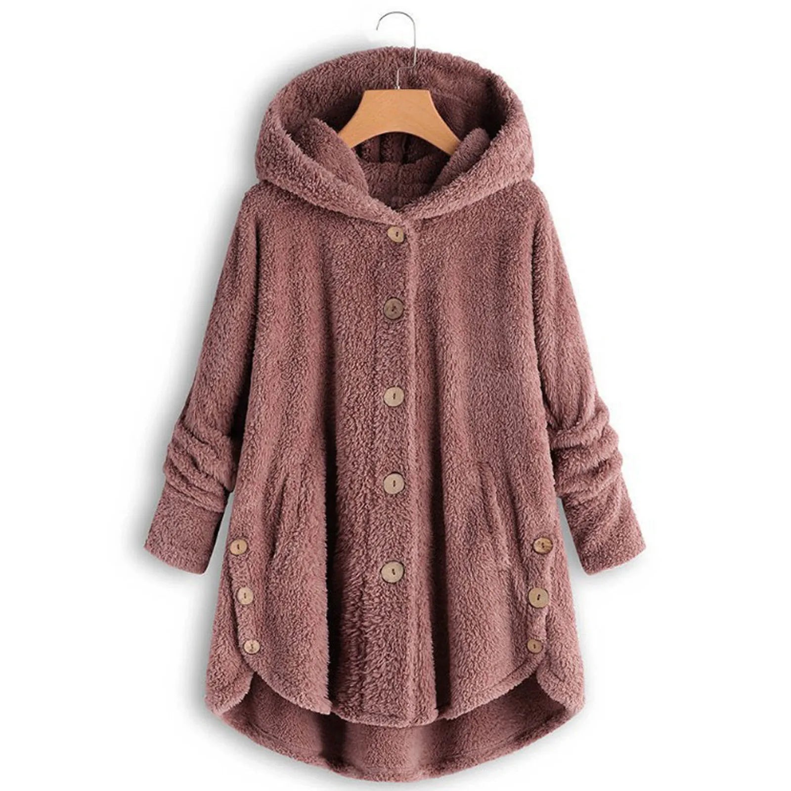 Ulvly Hooded Teddy Fleece Coat