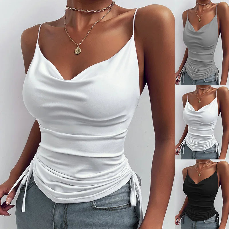 Ulvly V-Neck Drawstring Camisole