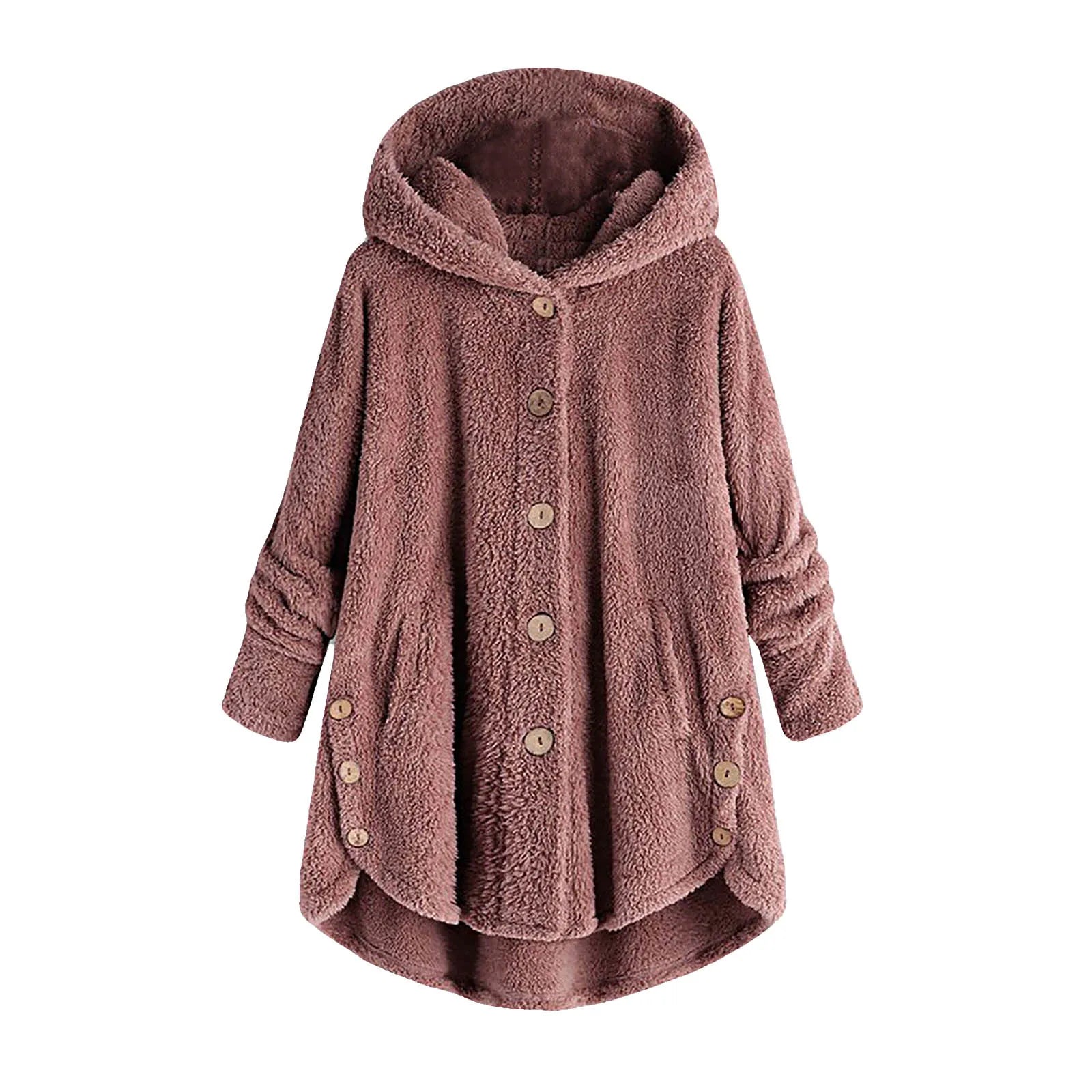 Ulvly Hooded Teddy Fleece Coat