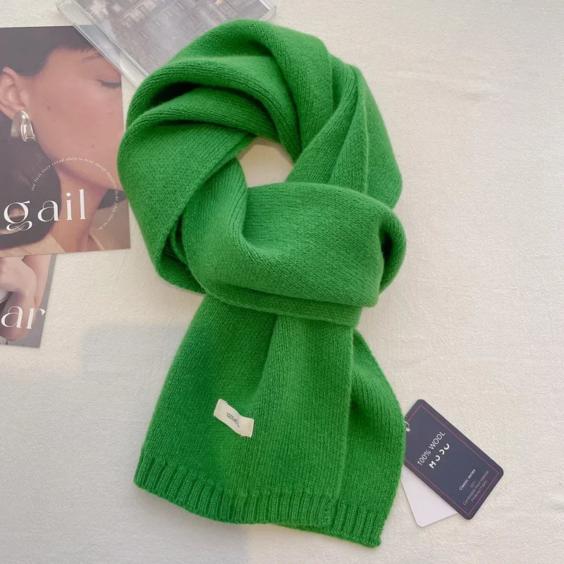Ulvly 100% Wool Knit Scarf