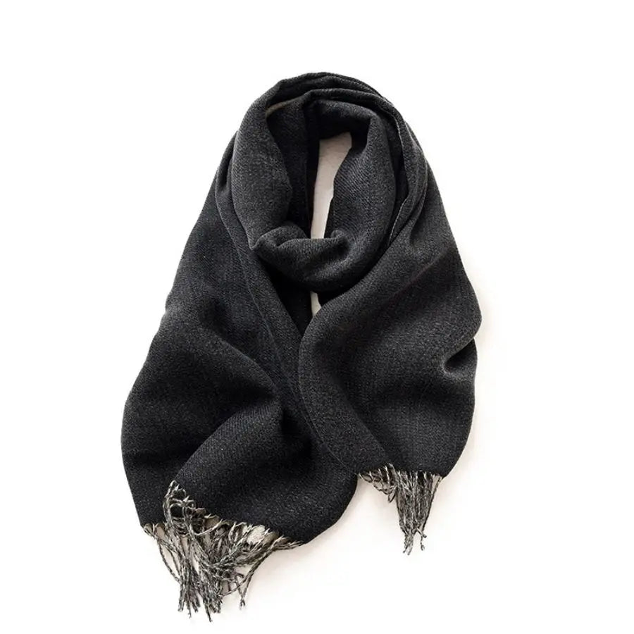 Ulvly Double-Sided Cashmere-Feel Scarf