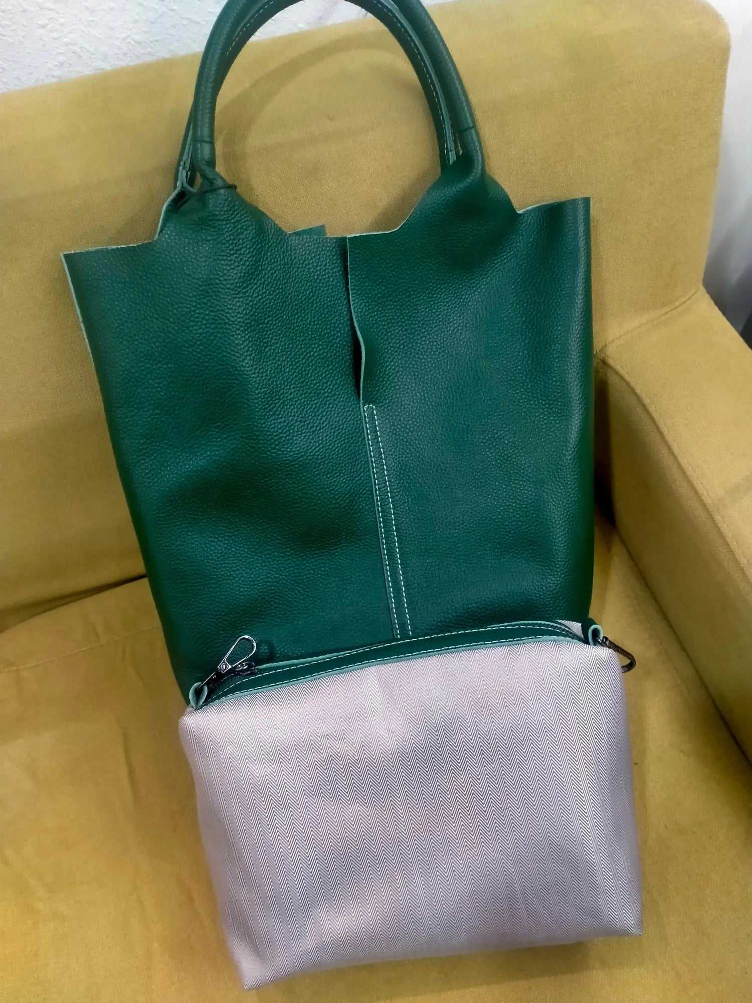 Ulvly Genuine Cowhide Commuter Tote
