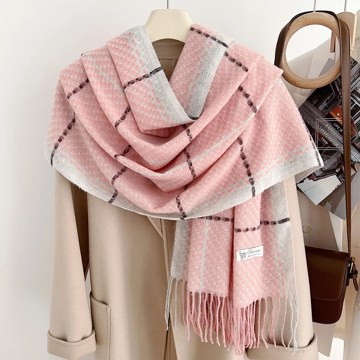 Ulvly Fish Scale Knit Wrap