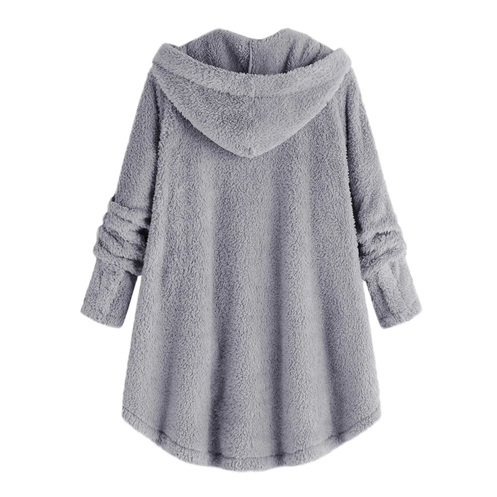 Ulvly Hooded Teddy Fleece Coat
