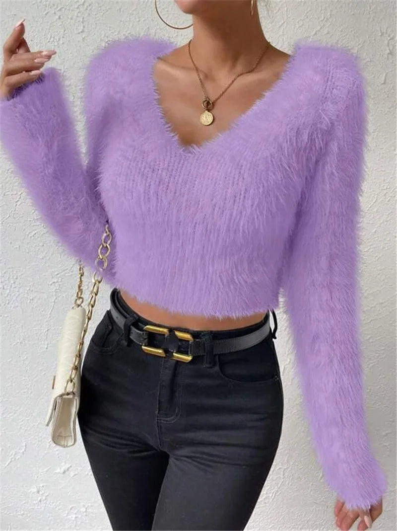 Ulvly V-Cut Slim Knit