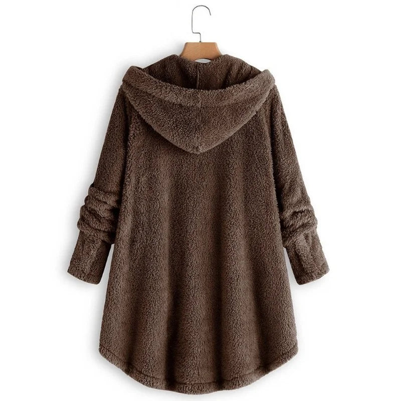 Ulvly Hooded Teddy Fleece Coat