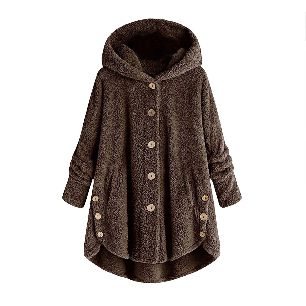 Ulvly Hooded Teddy Fleece Coat