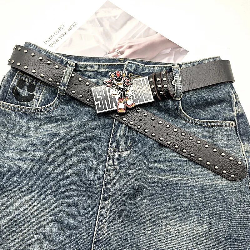 Ulvly Y2K Punk Cartoon Belt