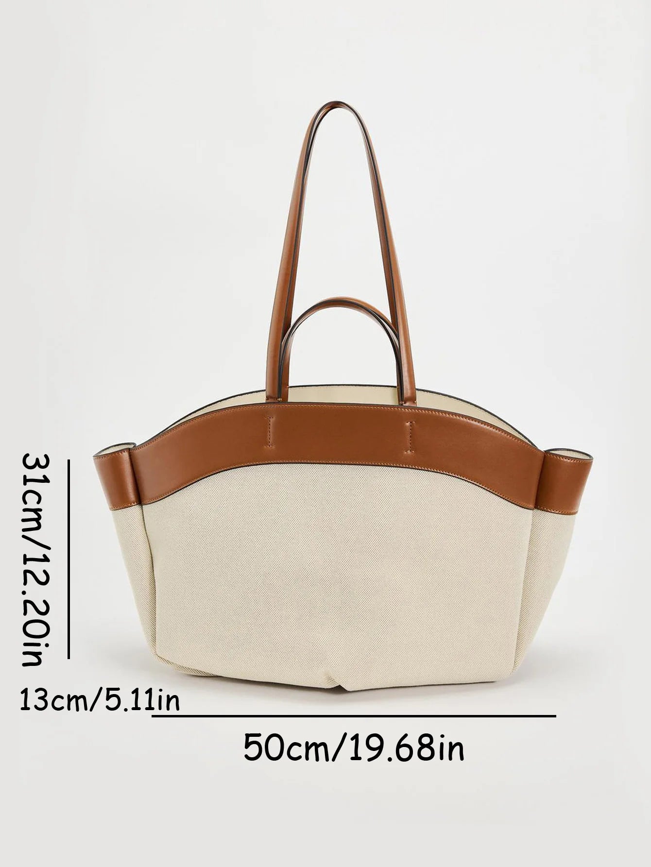 Ulvly Spliced Canvas Shoulder Bag