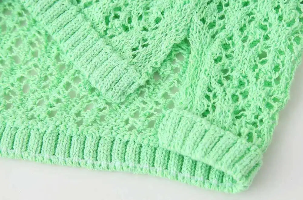 Ulvly Pointelle Polo Knit