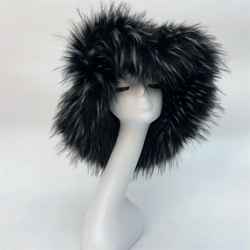 Ulvly Winter Plush Bucket Hat with Earflaps