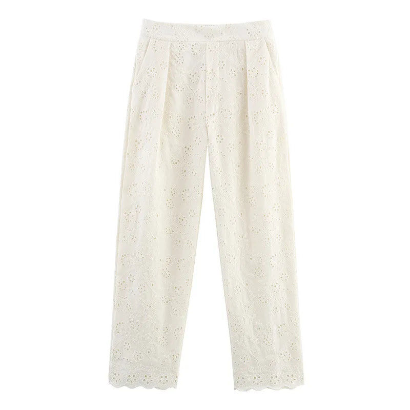 Ulvly Embroidered Shirt &amp; Trousers Set