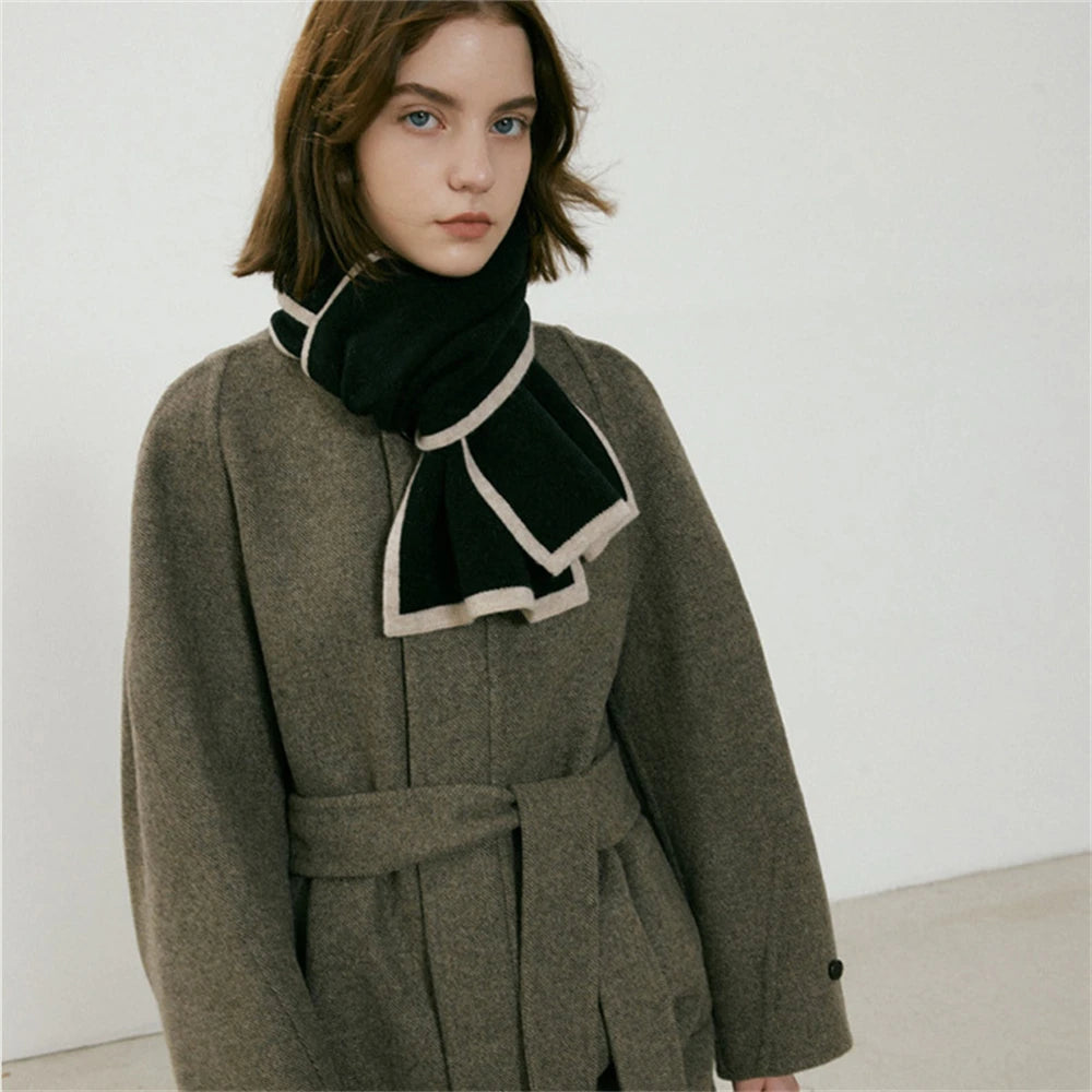 Ulvly Patchwork Knit Scarf