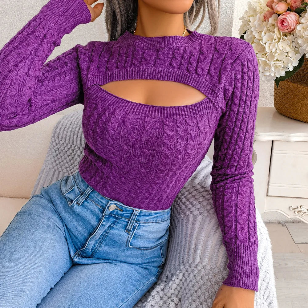 Ulvly Hollow-Twist Sweater