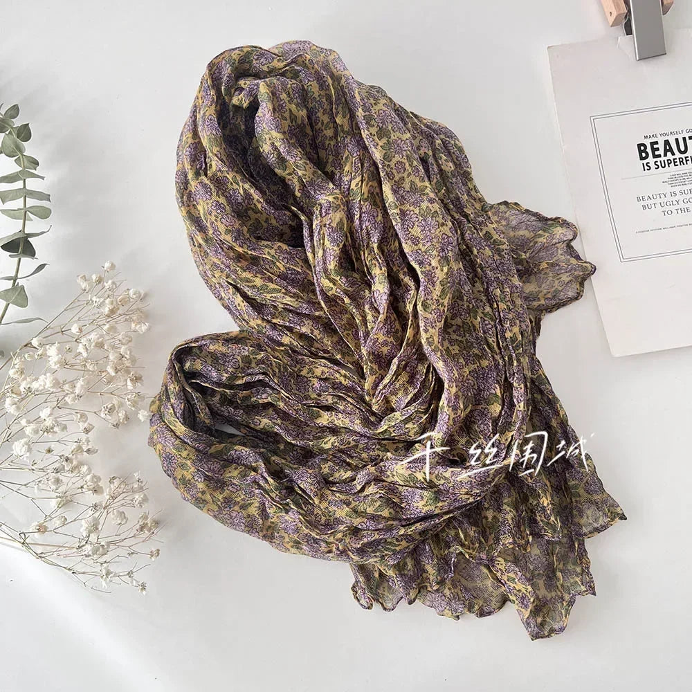 Ulvly Lightweight Floral Sunscreen Scarf