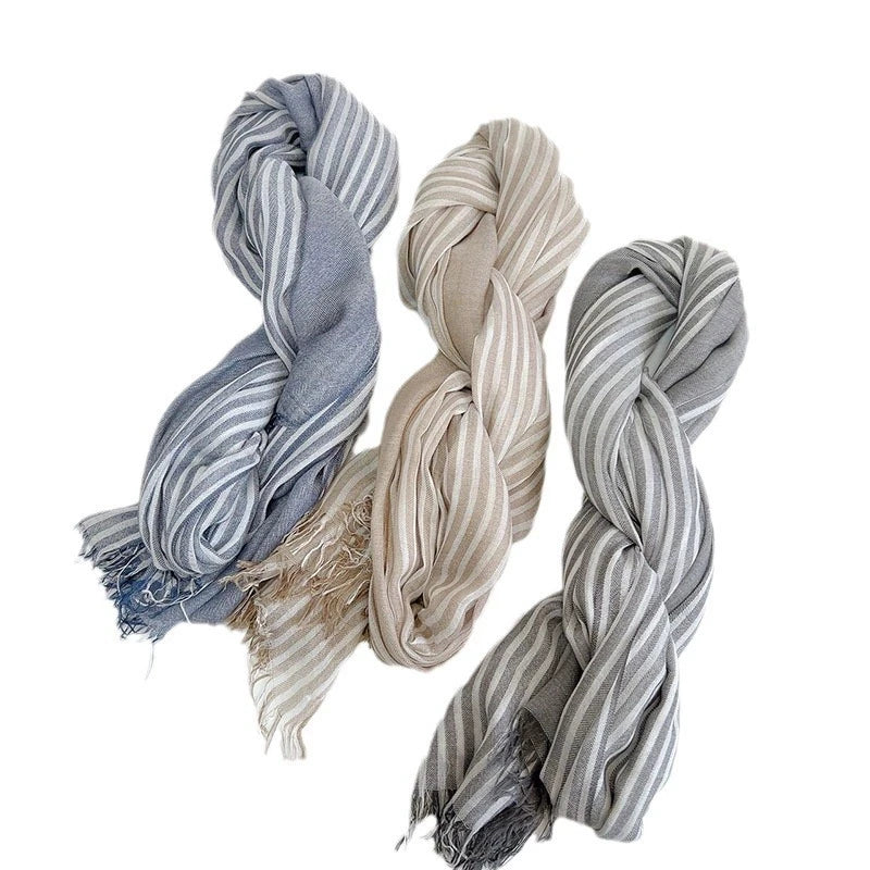 Ulvly Cotton-Linen Head Scarf