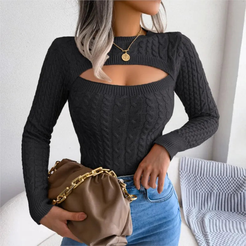 Ulvly Hollow-Twist Sweater