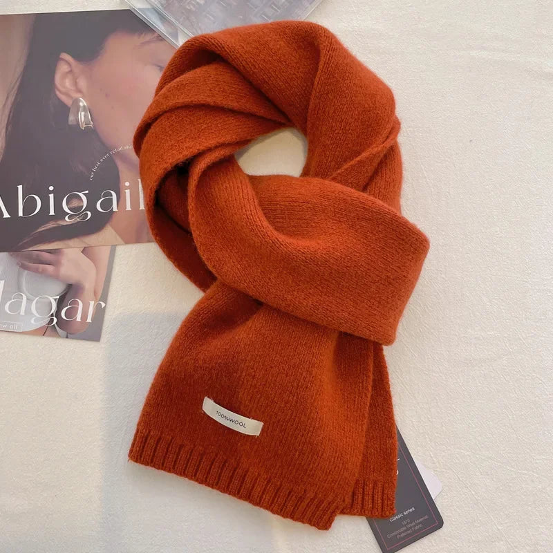 Ulvly 100% Wool Knit Scarf