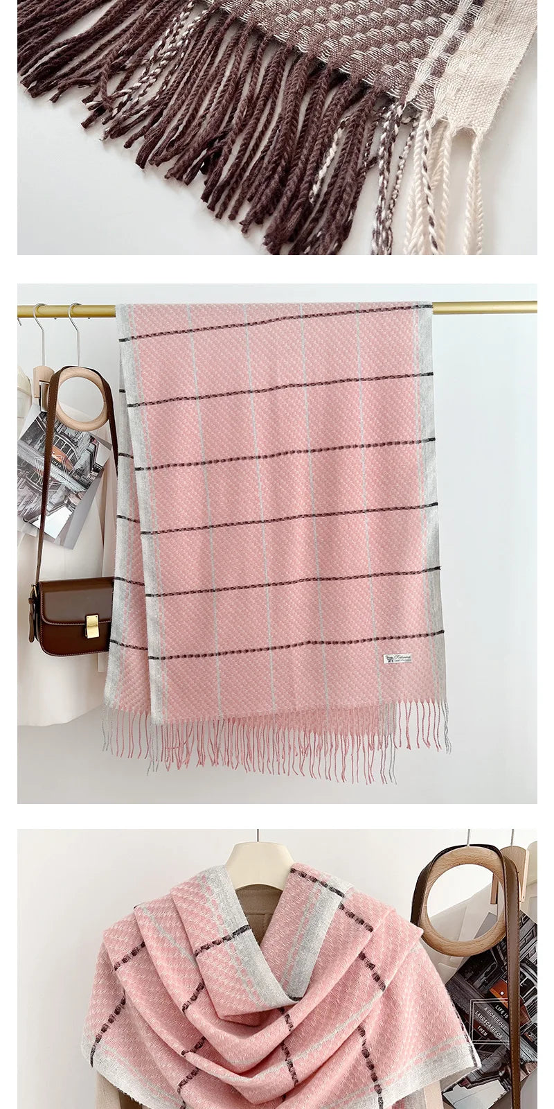 Ulvly Fish Scale Knit Wrap