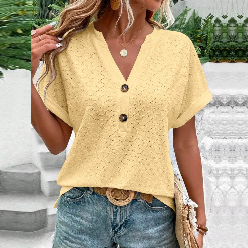 Ulvly Knit V Neck Shirt