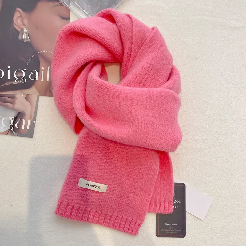 Ulvly 100% Wool Knit Scarf