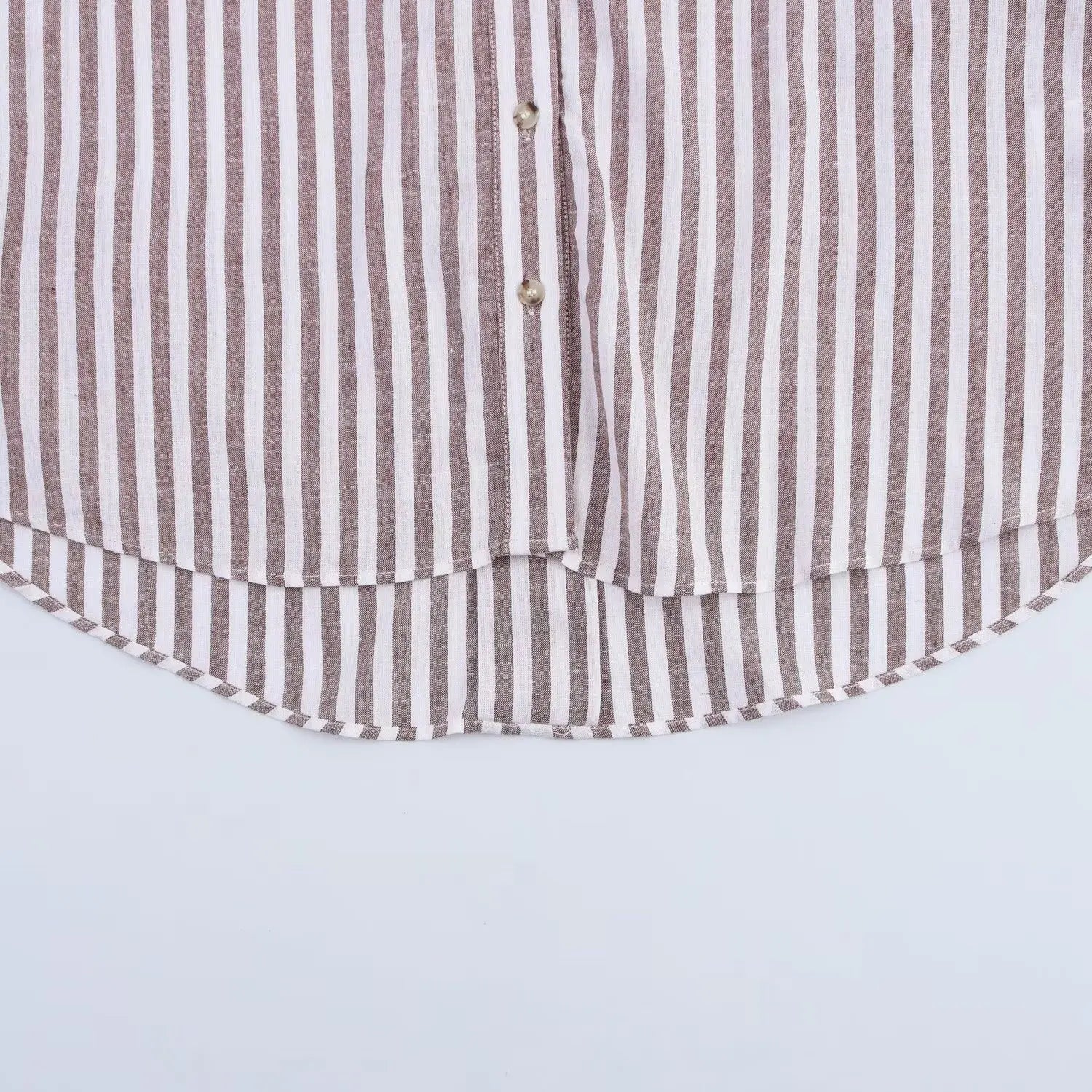 Ulvly Linen-Blend Striped Shirt