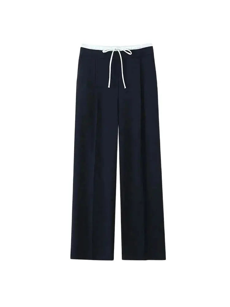 Ulvly Double-Waist Wide-Leg Trousers