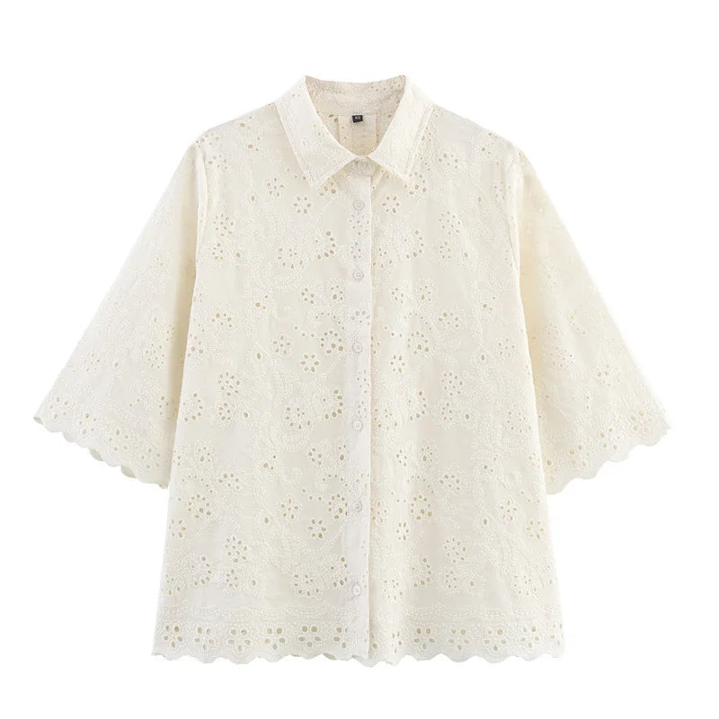 Ulvly Embroidered Shirt &amp; Trousers Set