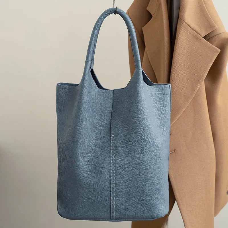 Ulvly Genuine Cowhide Commuter Tote