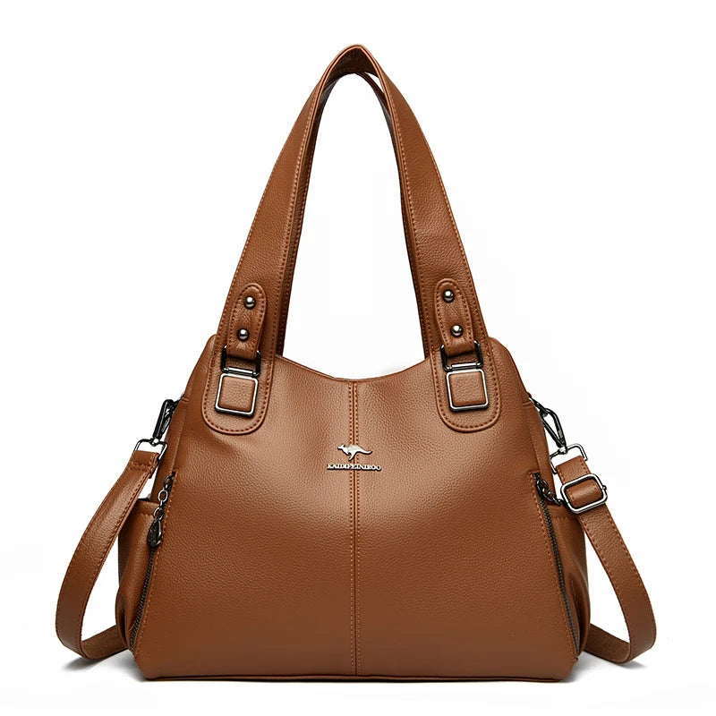 Ulvly Soft Leather Casual Tote