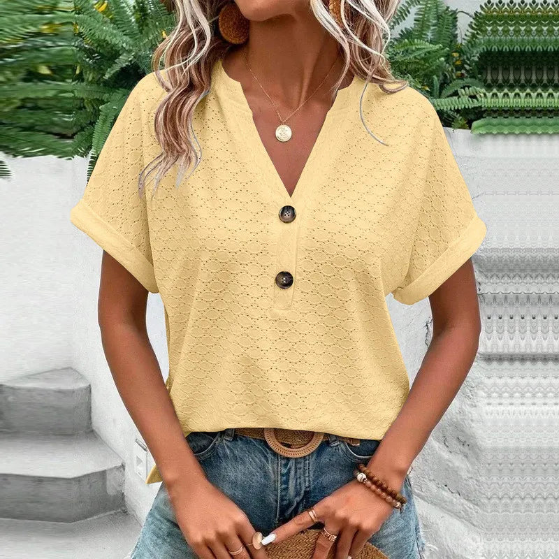 Ulvly Knit V Neck Shirt