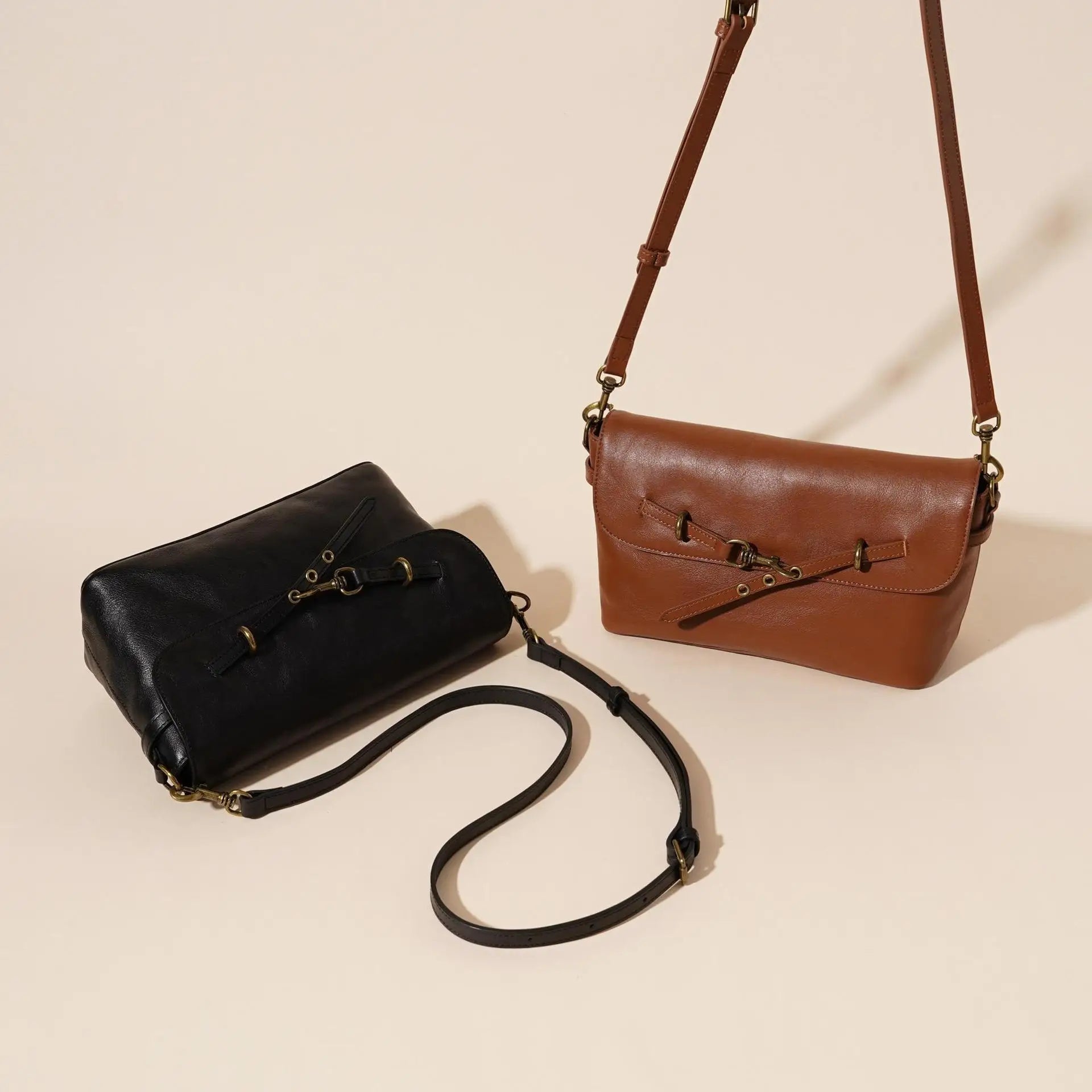 Ulvly Vegetable-Tanned Leather Shoulder Bag