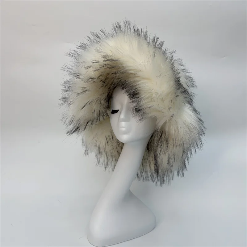 Ulvly Winter Plush Bucket Hat with Earflaps