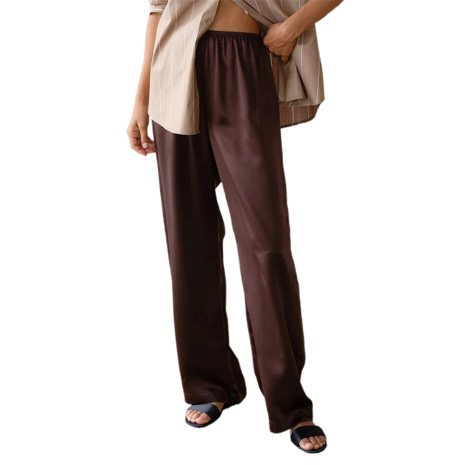 Ulvly Satin Wide-Leg Trousers