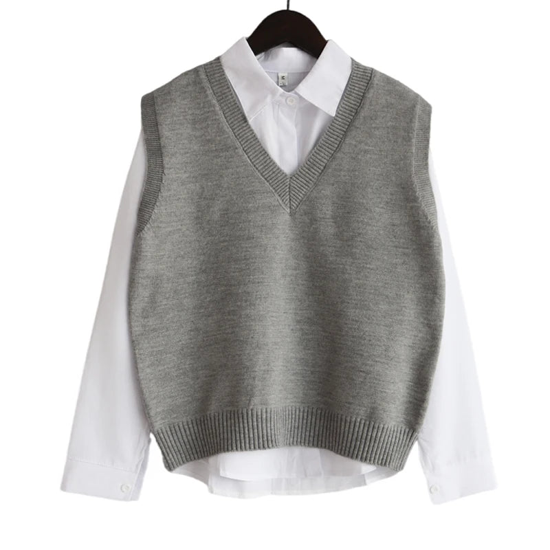 Ulvly V-Neck Knit Vest