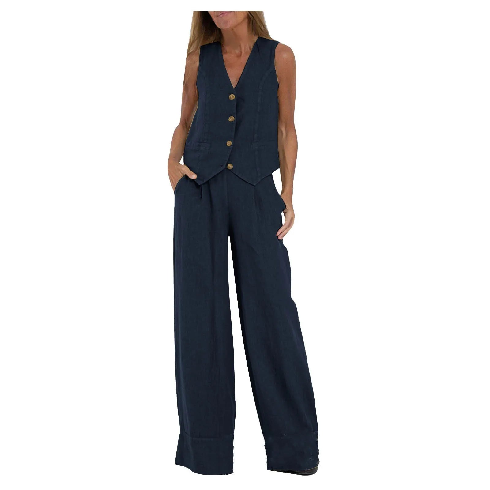 Ulvly Sleeveless Suit Set