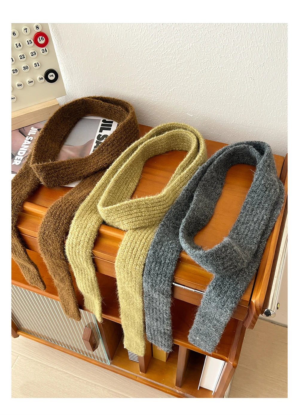 Ulvly Slim Mohair-Blend Knit Scarf