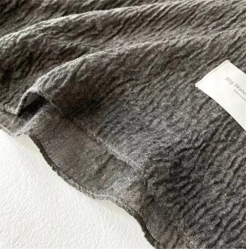 Ulvly Retro Cotton-Linen Touch Scarf