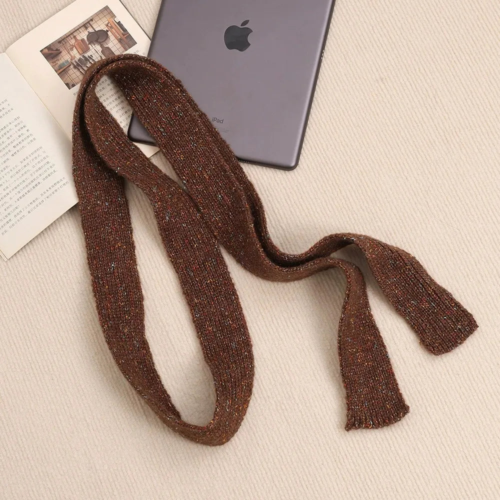 Ulvly Striped Plush Knit Scarf