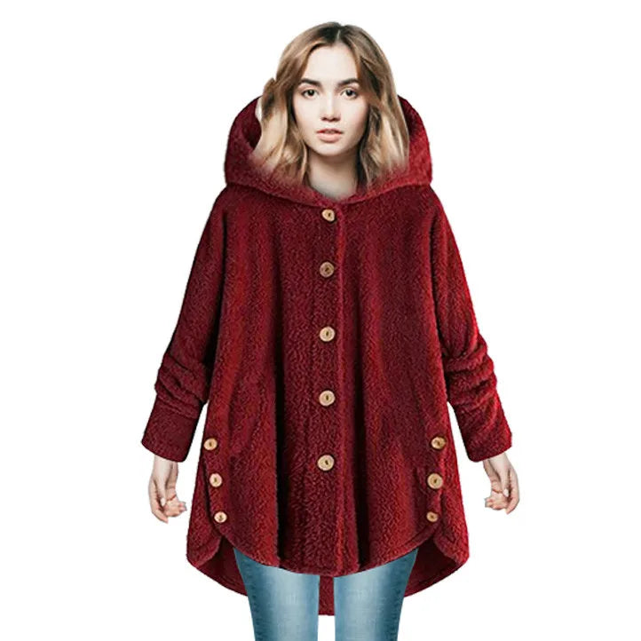 Ulvly Hooded Teddy Fleece Coat
