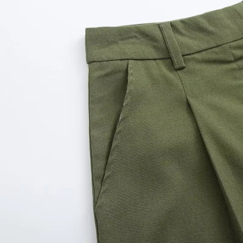 Ulvly Linen Vest &amp; Shorts Suit