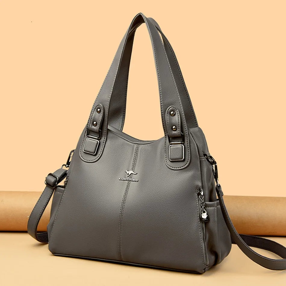 Ulvly Soft Leather Casual Tote
