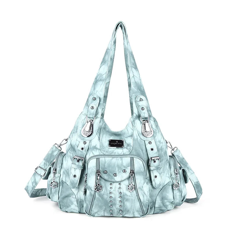Ulvly Soft PU Leather Hobo Bag