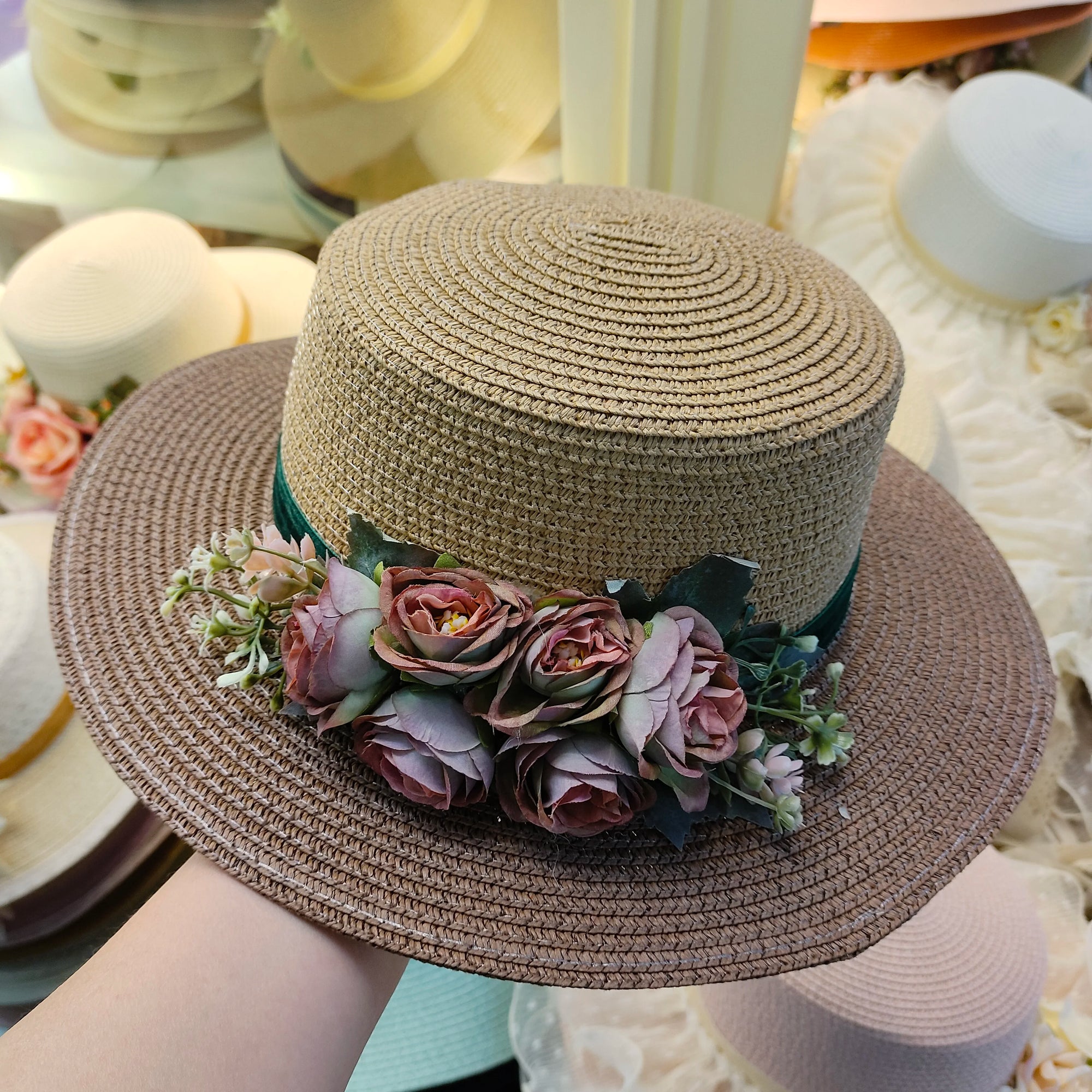 Ulvly Floral Beach Sun Hat