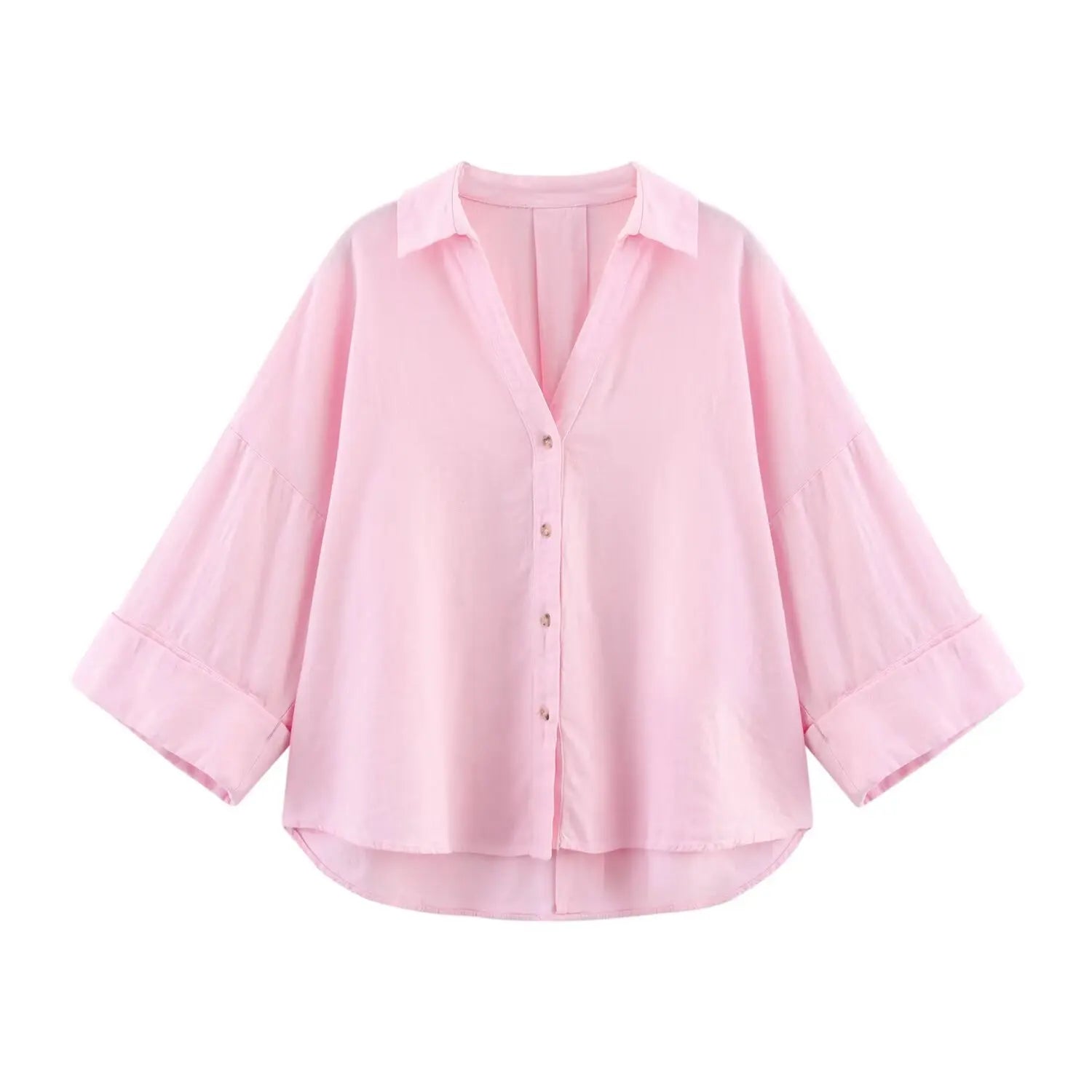 Ulvly Linen-Blend Striped Shirt