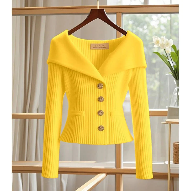 Ulvly V-Neck Slim Cardigan