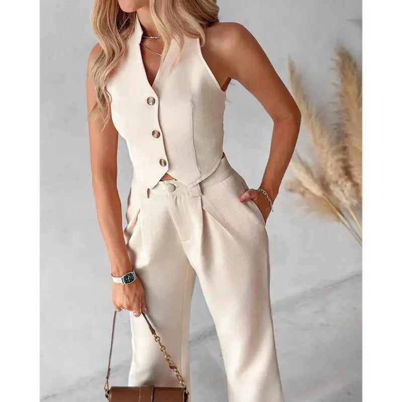 Ulvly Sleeveless Suit Set